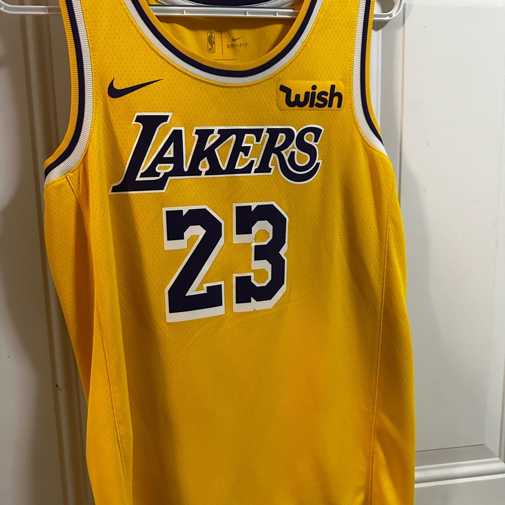 Nike Yellow Lakers Jersey